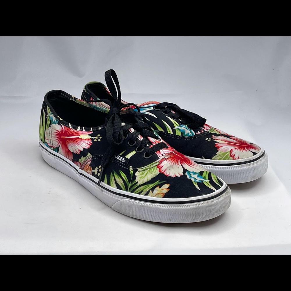 Vans hawaiann Floral Shoes size Women 9.5 Men 8.0
